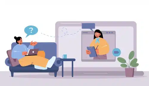 Student receiving online Psychology assignment help from tutor